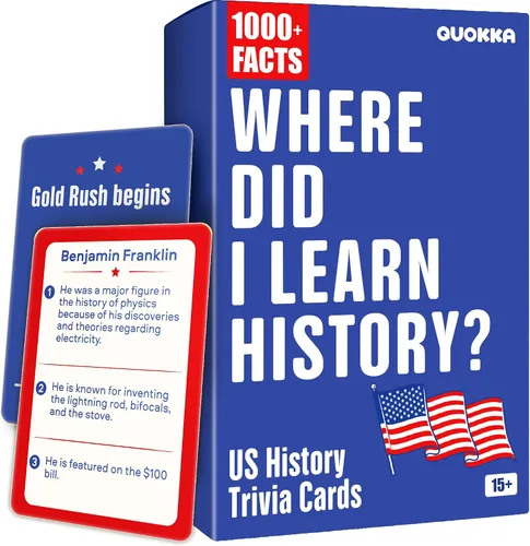 Vista 8 de Juego de preguntas para familias - Divertidas tarjetas educativas de trivia Marrón