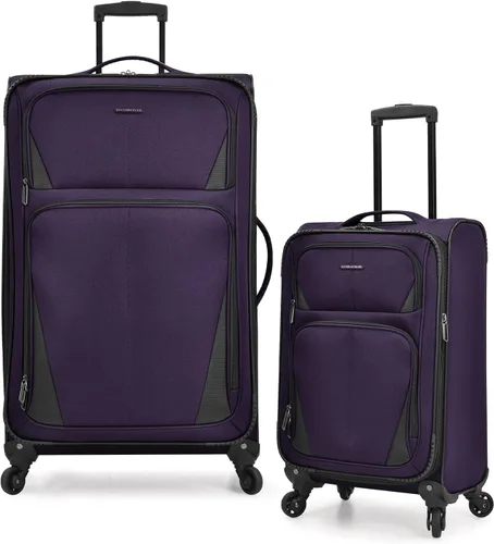 Vista 59 de U.S. Traveler Aviron Bay - Equipaje extensible con ruedas giratorias, Color verde azulado.), US08125E23
