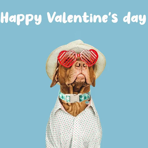 Vista 123 de DOGWONG Collar para perro de San Valentín, collar ajustable de algodón con corazón de caramelo azul, perfecto para perros pequeños a medianos