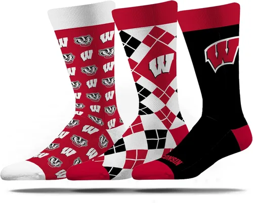Vista 21 de Strideline Calcetines de vestir NCAA para hombre - The Executive paquete de 3 - Talla única para la mayoría Blue and Orange