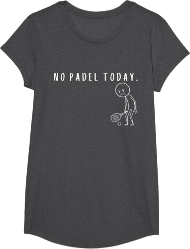 Vista 44 de No Padel Today Funny Padel Stickman Padel Playera Jugador de Tenis