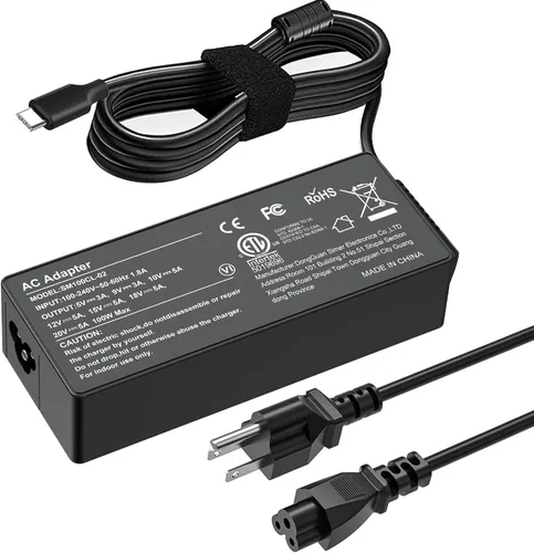 Vista 9 de JEIBAO Adaptador universal de 65 W USB C tipo C de CA para laptop compatible con Lenovo ThinkPad X1 T14 T15 E14 E15 T480s T580s T490 E580 E590 Yoga