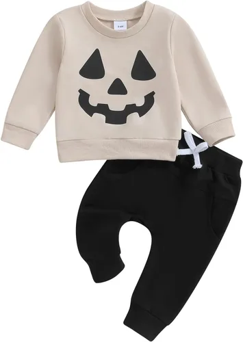Vista 38 de Conjunto de Navidad para bebé niño con camisa divertida larga y pantalón conjunto de ropa de primera Navidad para niños de 6 a 12, 18, 24 meses 2T