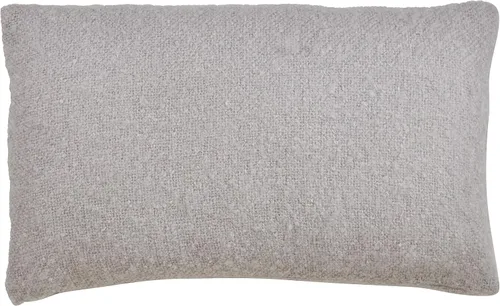 Vista 10 de SARO LIFESTYLE Angora Collection - Almohada de plumón de mohair sintético, 22 pulgadas, color gris