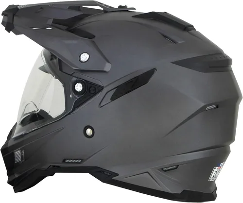 Vista 9 de GMAX FX-41DS - Casco de motocicleta unisex para adultos, estilo de máscara completa, M, Gris escarcha