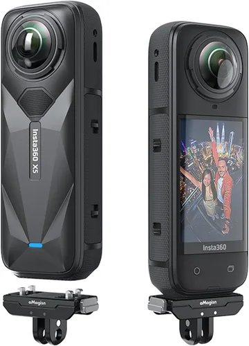 Vista 5 de Soporte magnético de metal compatible con adaptador de liberación rápida Insta360 X4 Air/X5/Ace Pro 2/Ace Pro