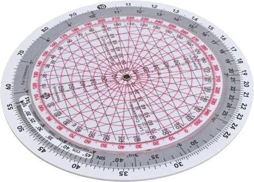 Vista 3 de E6B-R Vuelo C-omputer A-viation para trazador S-lide Regla (E6B-R2)