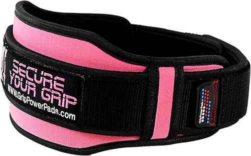 Vista 4 de Grip Power Pads Cinturón de levantamiento de pesas para mujer, gimnasio, fitness, sentadillas de culturismo, estocadas, peso muerto, levantamiento