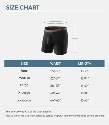 Vista 8 de DAVID ARCHY Calzoncillos tipo bóxer para hombre, paquete de 3 unidades, rayón hecho de bambú, ropa interior fresca con bolsa de soporte 3D, suave