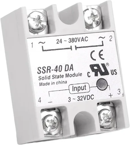 Vista 4 de Set of PID Digital Temperature Thermostat Regulator Controller REX-C100 with SSR Output-Thermocouple K-Solid State Relay SSR 40A