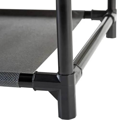 Vista 7 de Simplify Organizador de armario de 8 niveles con tapa, de pie, capacidad para 24 pares, bueno para tenis, zapatos planos, tacones y botas