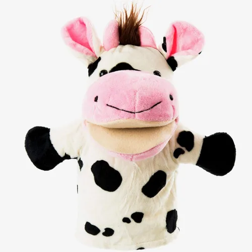 Vista 5 de Juego de marionetas de mano de animales para niños y adultos, juguetes de felpa suave de alta calidad de 12.5 pulgadas con bocas móviles, perfecto