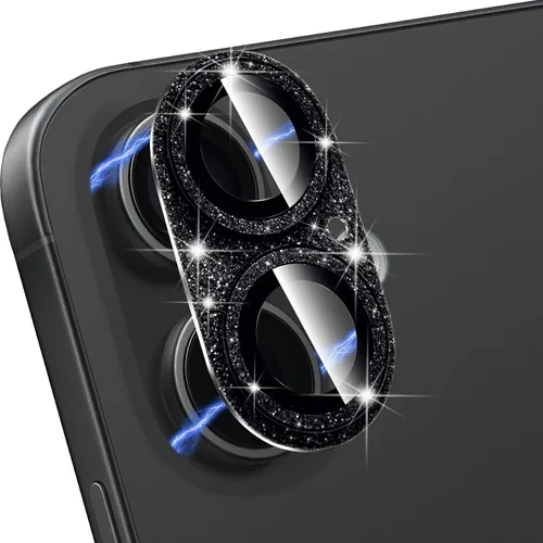 Vista 14 de Protector de Lente de Cámara para iPhone 14 / iPhone 14 Plus Película de Cubierta de Cámara de Metal, Vidrio Templado 9H, Antiarañazos, Compatible