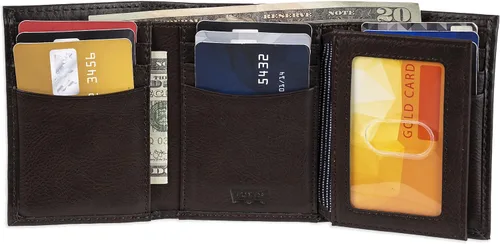 Vista 3 de Levis Mens Trifold Wallet-Sleek and Slim Includes Id Window and Credit Card Holder