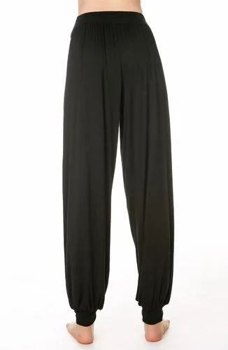 Vista 9 de Pantalones de algodón para mujer, elásticos, suaves, para yoga, deportes