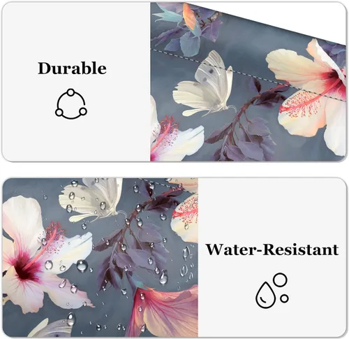 Vista 4 de Fintie - Monedero de piel sintética para monedas para mujeres y niñas, Hibisco floreciente., Moda