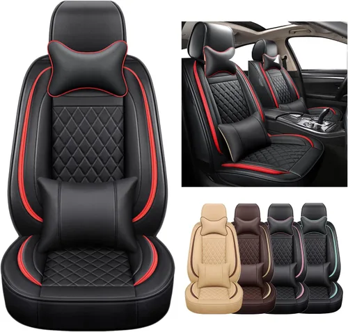 Vista 11 de Fundas de asiento de automóvil de ajuste universal para vehículos de 5 asientos, cobertura completa, protector de asiento para Camry Corolla RAV4