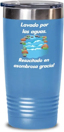 Vista 4 de Regalos católica cristianas vaso en espanol con versículos de la biblia para padres aguas