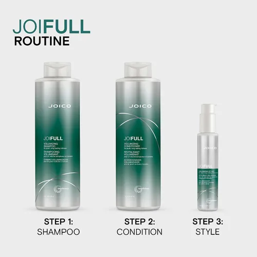 Vista 5 de Joico JoiFULL Volumizing Shampoo For Fine, Thin Hair Add Instant Body Long-Lasting Fullness For Thicker Bouncier Hair Boost Shine With
