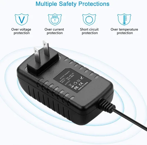 Vista 2 de Beatch Global AC/DC Adaptador para seguridad 1st 08026 08096 08096T 08096R Prism Video Baby Monitor Cable de alimentación PS Wall Home Charger