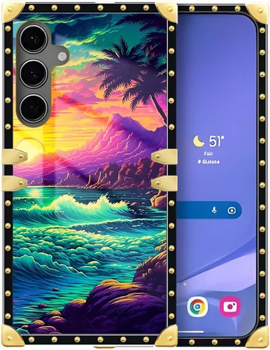 Vista 19 de Funda compatible con Samsung Galaxy S10 4G, TPU suave de lujo y parte trasera de policarbonato duro para niñas y mujeres, funda protectora a prueba