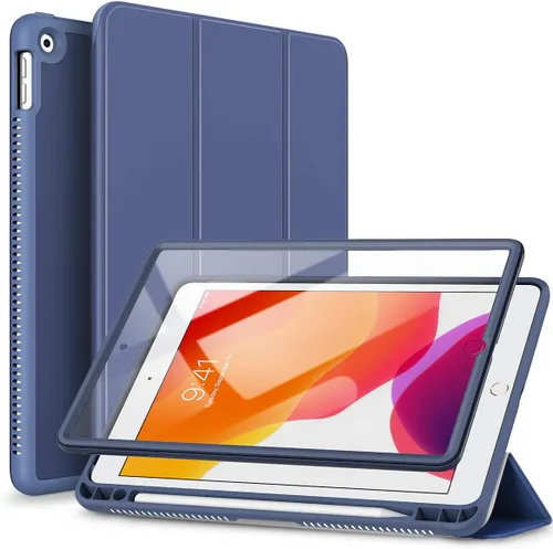 Vista 11 de SURITCH para iPad de 9ª/8ª/7ª generación, Funda iPad 10.2, [Protector de Pantalla Integrado] [Soporte para Lápiz] Funda de Cuero Ligera Cubierta