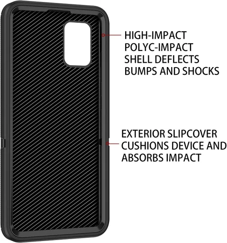 Vista 6 de Funda para Galaxy A51 5G, [sin protector de pantalla] a prueba de golpes, a prueba de caídas, a prueba de polvo, protección de 3 capas, resistente