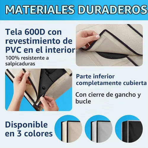 Vista 6 de Garnetics Funda de TV para exteriores de 24 pulgadas, impermeable, resistente a la intemperie con protectores de pantalla de escudo inteligente