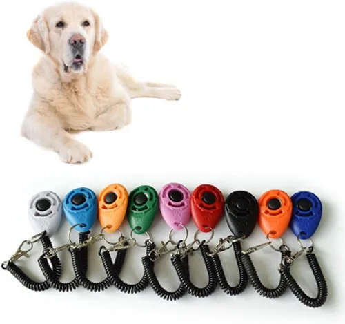 Vista 3 de SERYU 1 correa de muñeca para entrenamiento con clicker, para perros y mascotas, Negro -, Talla única