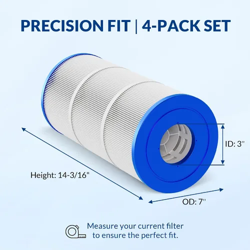 Vista 2 de Cartuchos de Filtro para Piscina CCP240 Mejorados de 5 oz, Compatibles con Pentair Clean & Clear Plus 240 (#160310), Reemplaza OEM 178569, R173572