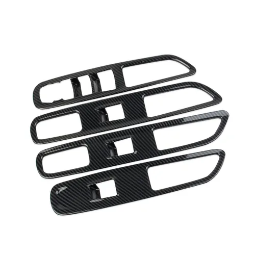 Vista 3 de Cubierta de fibra de carbono para panel de interruptor de elevación de ventana para GMC Terrain 2018-2024
