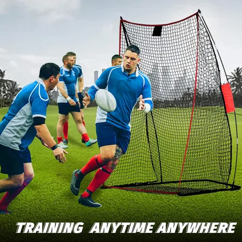 Vista 7 de Football Kicking Cage Net - Heavy Duty Portable Training Net with Steel Frame for Backyard Indoor Outdoor Field Goal Training & Punting Passing