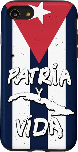 Vista 18 de Patria y Vida Cuban Flag Cuba Roots - Carcasa para iPhone 17, color negro