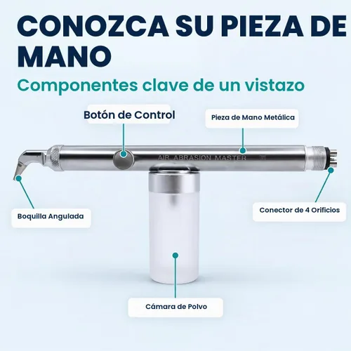 Vista 2 de 4H Endodoncist que blanquea la amoladora de aire Lijadora Prophy Aluminio Sandblaster