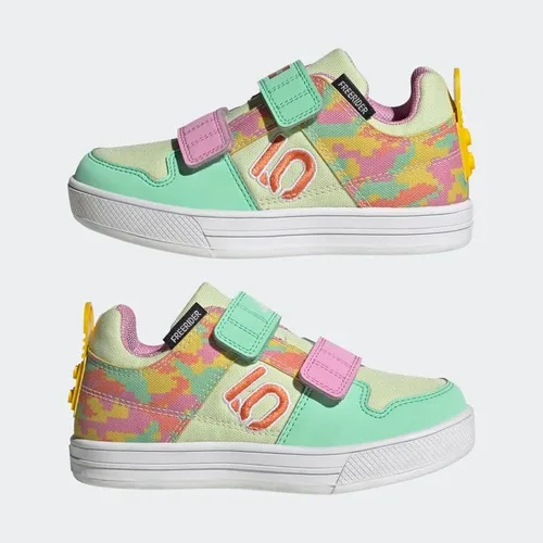 Vista 6 de adidas Five Ten Freerider x Lego - Zapatos para bicicleta de montaña para niños, Resplandor verdesemi coralorquídea de felicidad