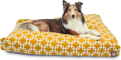 Vista 27 de Majestic Pet Cama para perro de espuma viscoelástica triturada, pequeña con funda extraíble lavable, cama ortopédica rectangular para perros, cama