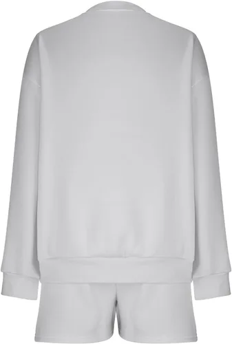 Vista 9 de Sweatshirt and Sweatpants Set Women Crew Neck Tops and Shorts Track Suits for Women Set Y2K Casual Travel Outfit