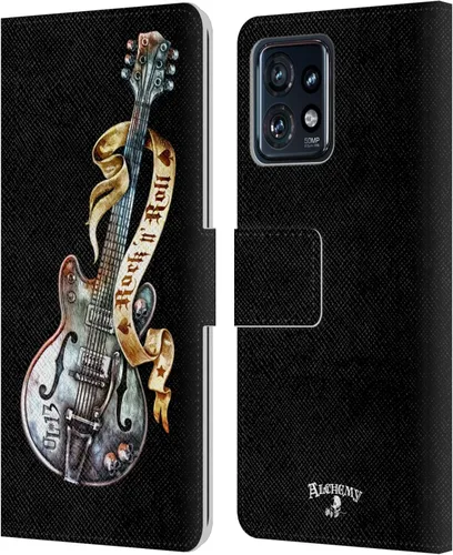 Vista 10 de Head Case Designs Officially Licensed Alchemy Gothic 13 Dagger Illustration Leather Book Wallet Case Cover Compatible with Motorola Moto Edge 40 Pro