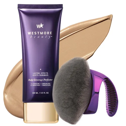 Vista 11 de Westmore Beauty Perfector y cepillo de cobertura corporal - Maquillaje Resplandor fresco 1C