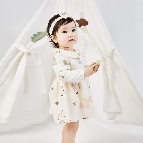 Vista 125 de pureborn Vestido de bebé niña 0-24 meses
