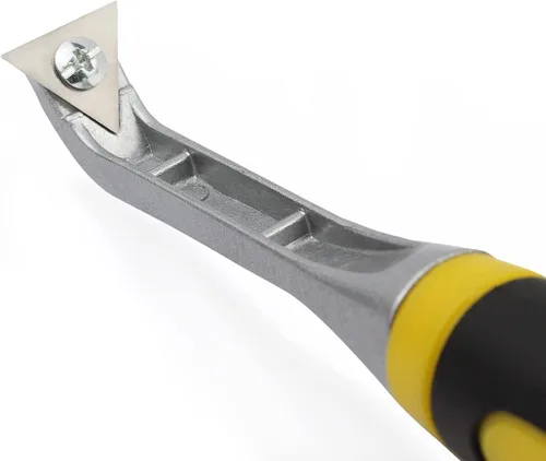 Vista 2 de Raspador multiusos de pintura de carburo con raspador de forma triangular, raspadores de mano, para quitar pintura, pegamento, barniz óxido