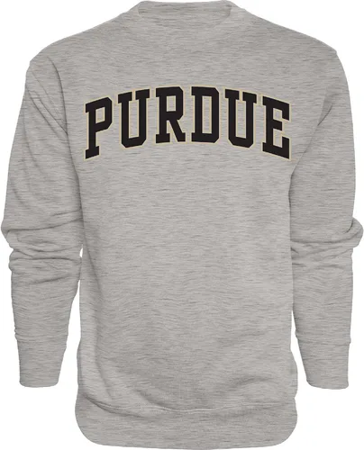 Vista 16 de Blue 84 NCAA para hombre Sudadera de cuello redondo con nombre de equipo jaspeado en color oscuro