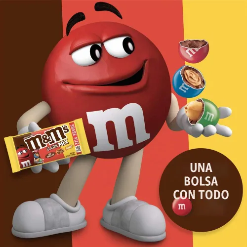 Vista 9 de M&M'S Paquete variado de dulces de chocolate con leche, chocolate con leche, dulces a granel envueltos individualmente, mantequilla de maní