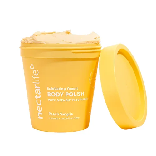 Vista 3 de Nectar Life - Esmalte corporal exfoliante con piedra pómez molida, 5 onzas (batido de frutas)