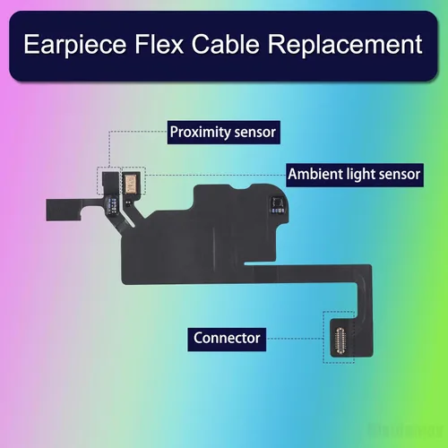 Vista 2 de Cable flexible de repuesto para iPhone 13 Ear Speaker Connector Repair Proximity Sensor Ambient Light Sensor Fix for iPhone13 A2631 A2633 A2634