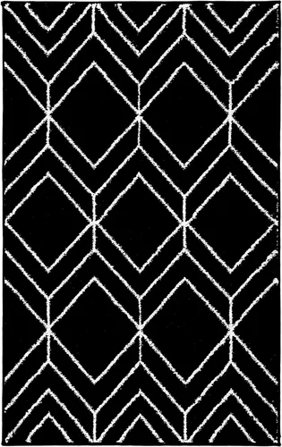 Vista 78 de SAFAVIEH Adirondack Collection - Alfombra decorativa, 2 x 3 pies, color negro y marfil, diseño geométrico moderno, no desprende pelusa y de fácil