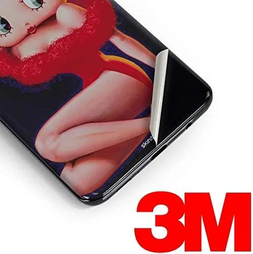 Vista 3 de Skinit Calcomanía para teléfono compatible con Samsung Galaxy S10 Plus, diseño de vestido rojo con licencia oficial de Betty Boop Betty Boop