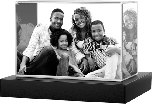 Vista 13 de Foto de cristal 3D con forma de corazón personalizada, regalo de imagen de cristal grabada con láser para papá, marido, abuelo, día del padre