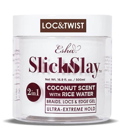Vista 10 de Esha Slick N Slay - Gel trenzado 3 en 1 para trenzas y bordes, sujeción ultra extrema para el cabello, brillo hidratante y acondicionador, gel
