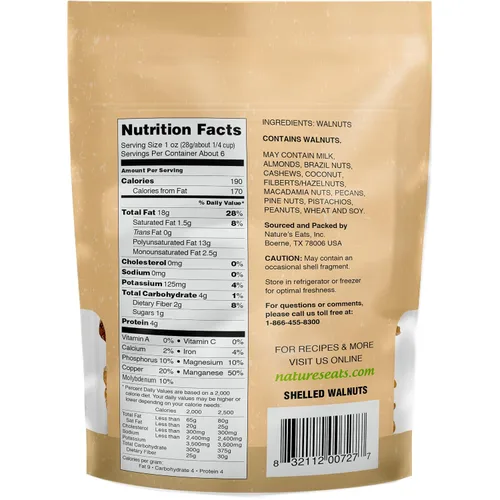 Vista 2 de Nature's Eats Nueces, 6 onzas